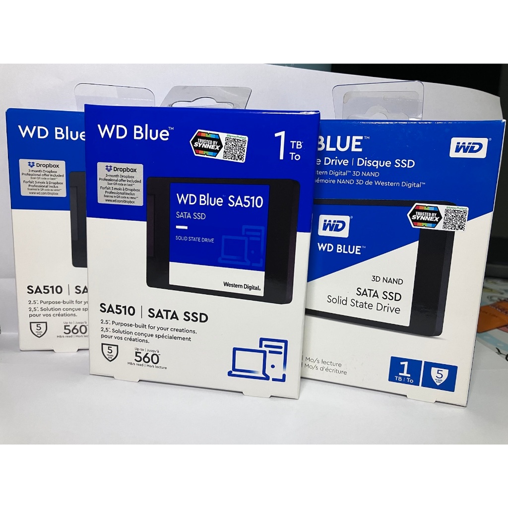 WD BLUE SSD 1TB SATA 2.5 - 5Yrs(WDSSD1TB-SATA-3D-5YEAR-SA510)