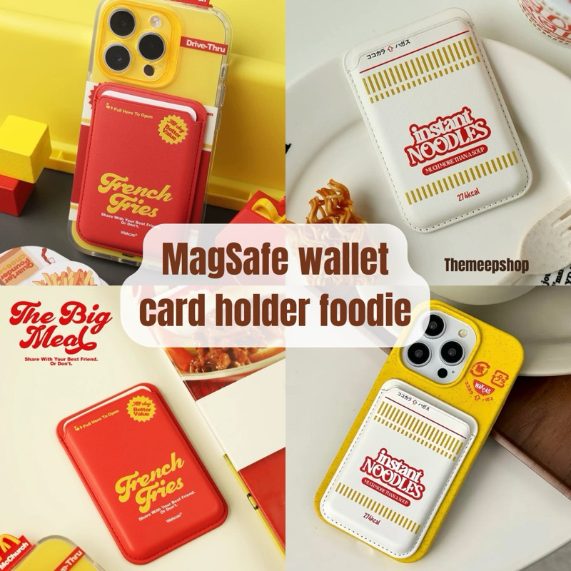 MagSafe wallet wakcas foodie🍟🍜แท้💯 | Wakcas magsafe wallet