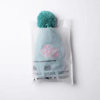 ซองฝากาวแบบขุ่นย่อยสลายได้ biocompostable bag (50 ใบและ100ใบ/แพ็ค) แบบมีลาย gco01