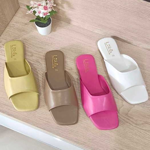 รองเท้าแตะผู้หญิง สไตล์เกาหลี พื้นนุ่ม ของแท้จาก LT Design Brand รุ่น LT-07  ( พร้อมส่ง )