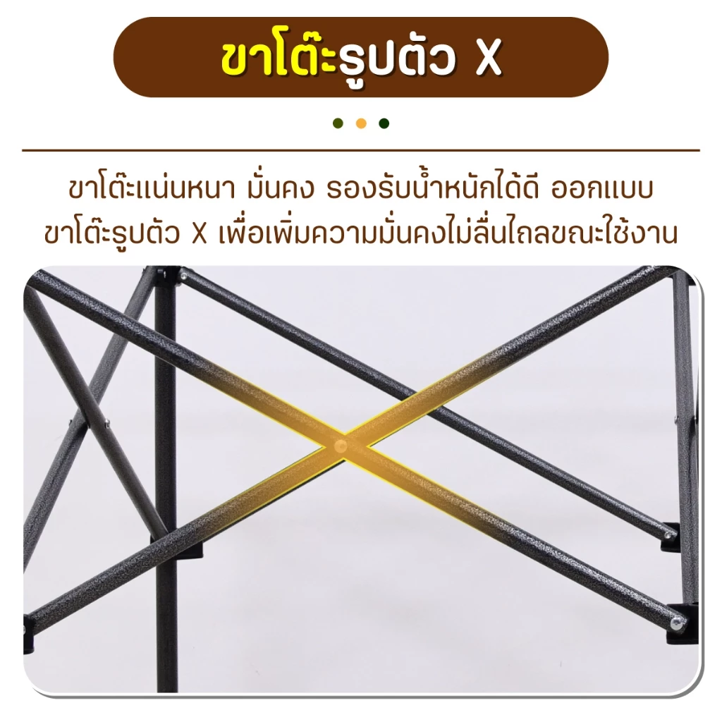 🌄ราคาถูกที่สุด🌄 ACE โต๊ะแคมป์ปิ้ง โต๊ะอเนกประสงค์แบบพกพา หน้าโต๊ะคละแบบ (TSD-53 , TSD-95 , TSD-120) thumbnail 6