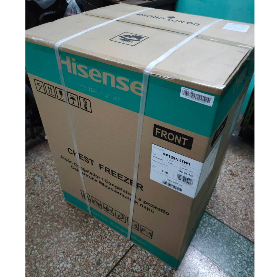 Hisense ตู้แช่แข็ง ขนาด 150 ลิตร รุ่น RF189N4TW1 สีขาว