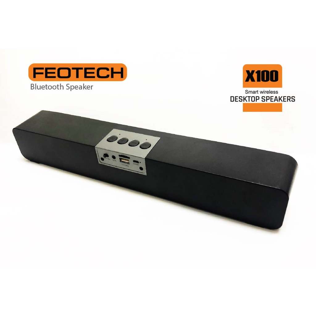 FEOTECH ลำโพง Bluetooth Sound Bar Wireless Speaker รุ่น X100 เชื่อมต่อ Bluetooth, TF, USB, FM, AUX
