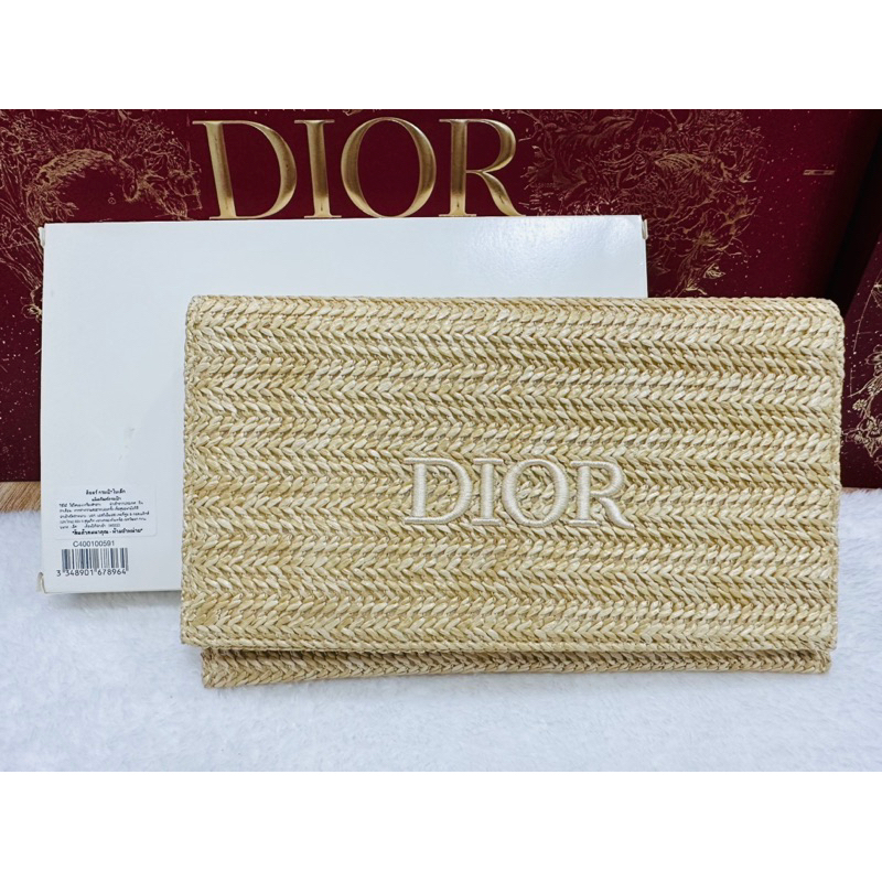 กล่องป้ายไทย🎀  กระเป๋าสาน DIOR กระเป๋าเครื่องสำอางค์