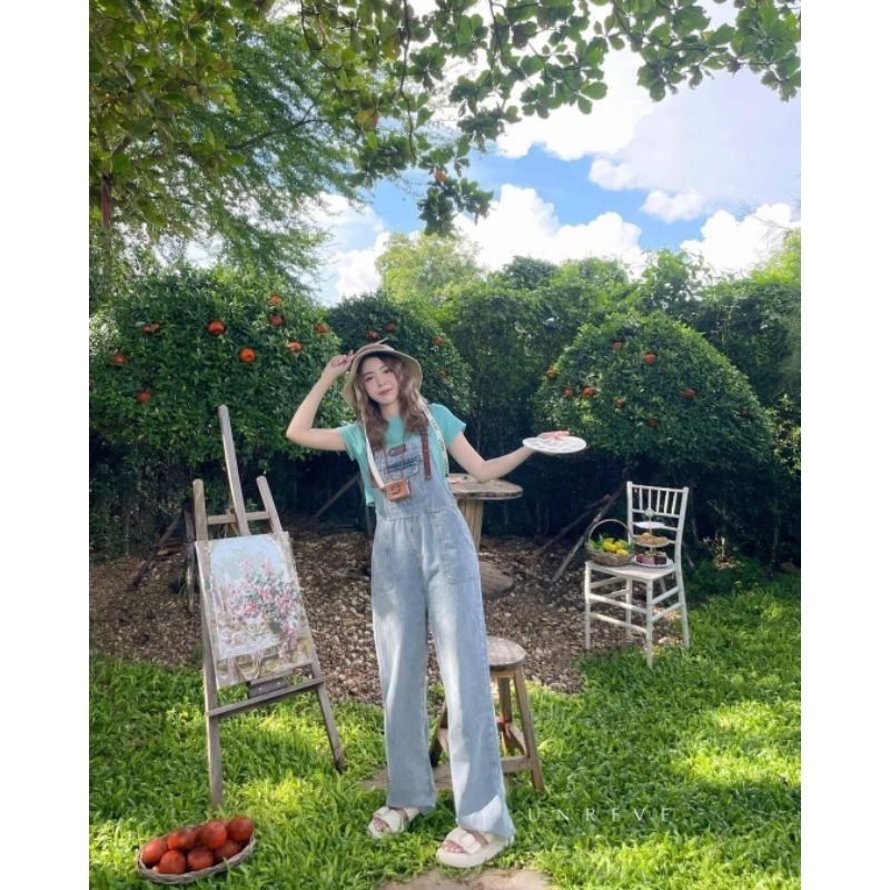 เอี๊ยมยีนส์​ Size.XL​ ร้าน​ UN​ REVE