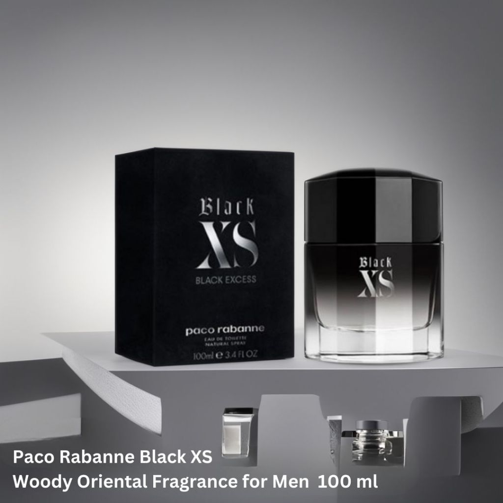 Paco Rabanne Black XS Woody Oriental Fragrance for Men น้ำหอม Black XS กลิ่นวู้ดดี้ โอเรียนทัลสำหรับผู้ชาย 100ml