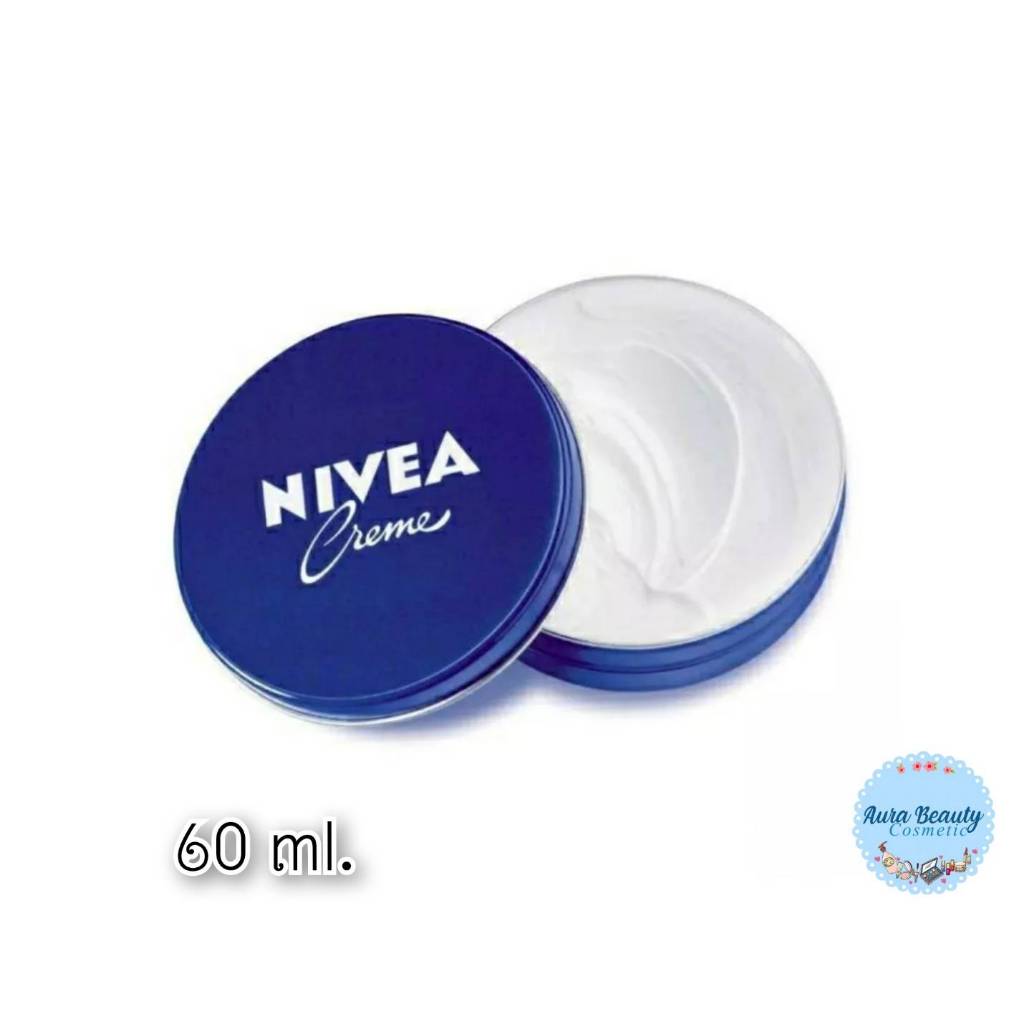 (1ตลับ) Nivea Cream Creme 60 มล. นีเวีย ครีมบำรุงผิว ตลับ