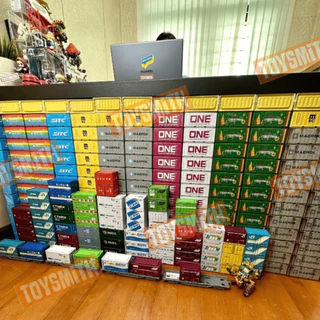 [พร้อมส่งในไทย] กล่องเหล็กใส่ของ ตู้คอนเทนเนอร์จิ๋ว โมเดลตู้คอนเทนเนอร์ ฐานวางตู้คอนเทนเนอร์จิ๋ว