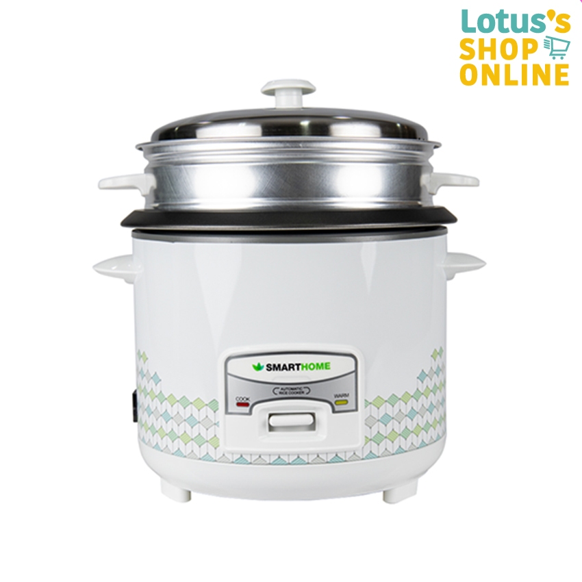 สมาร์ทโฮม หม้อหุงข้าวพร้อมซึ้งนึ่ง 1.8 ลิตร รุ่น SRC1812 SMARTHOME RICE COOKER 1.8 L MODEL SRC1812