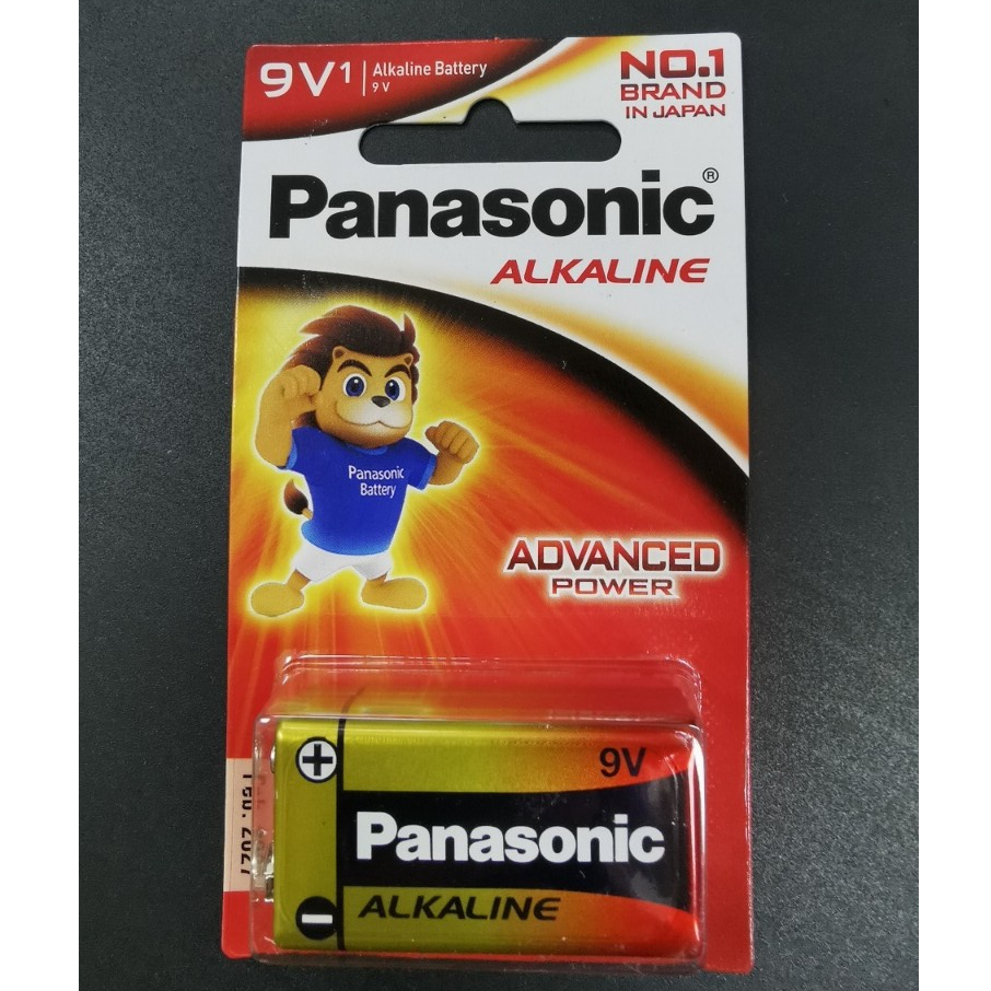 Panasonic 9V ถ่าน 9V -6LR6  - PANA-9V Alkaline พานา อัลคาไลน์