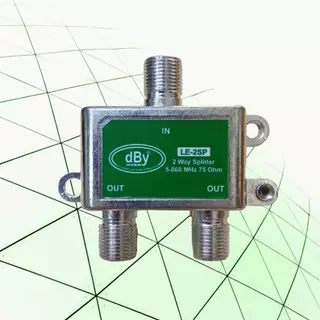 ตัวแยกสัญญาณเสาอากาศทีวี 2, 3, 4 ทาง รุ่นประหยัด ถูกสุดในรุ่น dBy LE Series 40-860 MHz 75 Ohm