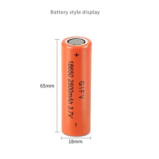 ถ่านชาร์จ 18650 แท้จากโรงงาน มีมาตรฐาน ความจุ 1200mAh ถึง 3400mAh ความจุเต็ม 3.7V MAX 4.2V (18650)