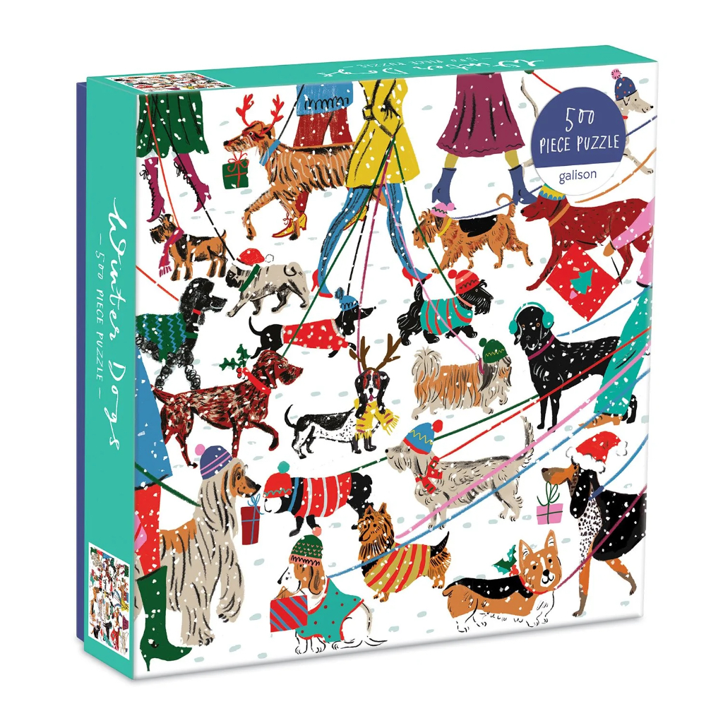 จิ๊กซอว์ 500 ชิ้น ลายWinter Dogs 500 Piece Jigsaw Puzzle