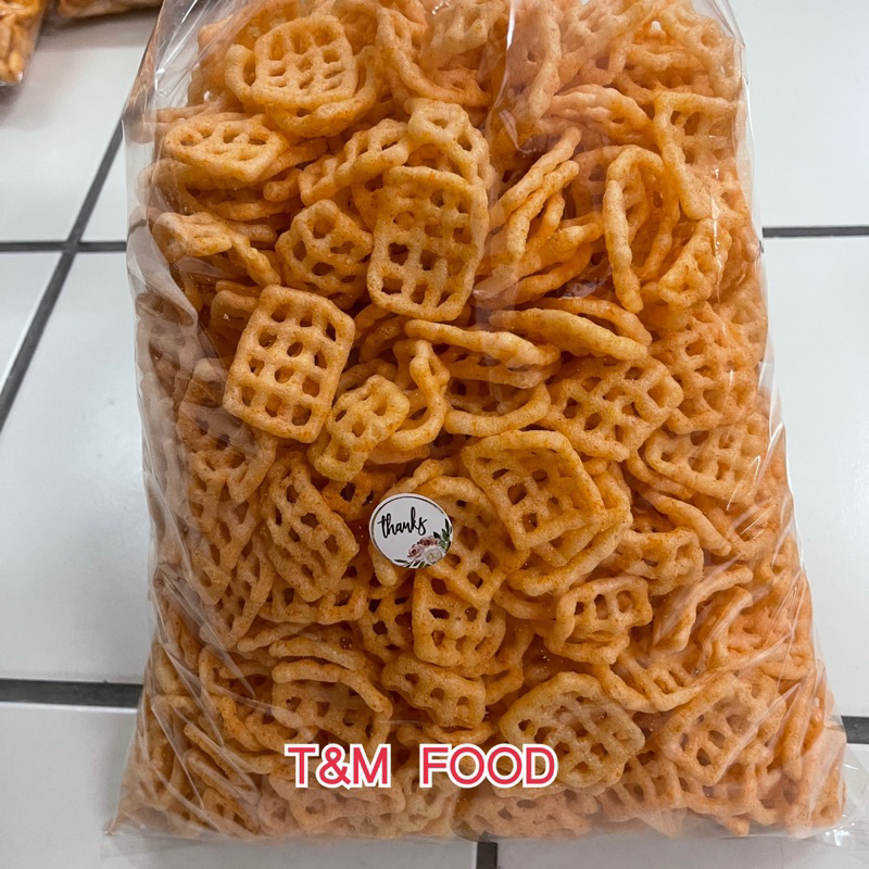 ขนมข้าวเกรียบตาข่าย รสบาบิคิว