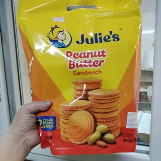 บิสกิตสอดไส้ครีมเนยถั่วJulie's 360กรัม
