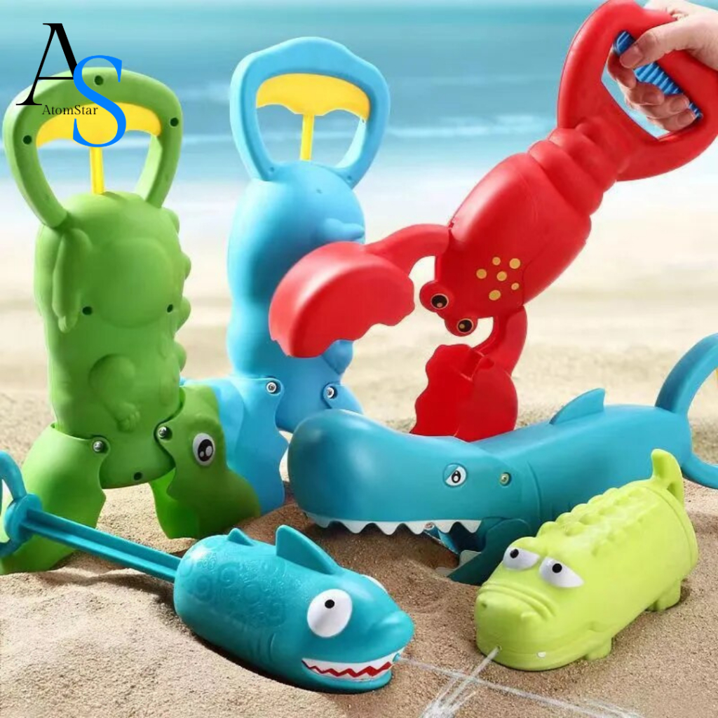 Hippo Shark Sand Grabber Play Toy ที่ตักทรายของเล่นเด็ก ฮิปโป ฉลามงับ จับฮิปโปงับ ของเล่นที่ตักทราย ของเล่นทราย