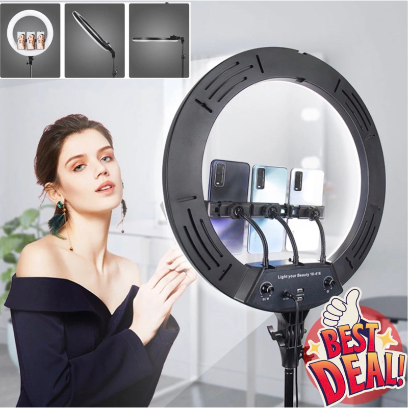 ไฟไลฟ์พร้อมกระเป๋า ขนาด 22 นิ้ว 21 นิ้ว 18 นิ้ว 14 นิ้ว ไลฟ์สด สักคิ้ว ต่อขนตา เสริมสวย งานtattoo