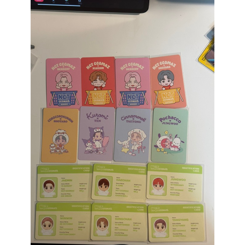 การ์ด nct sanrio / nct ccomaz