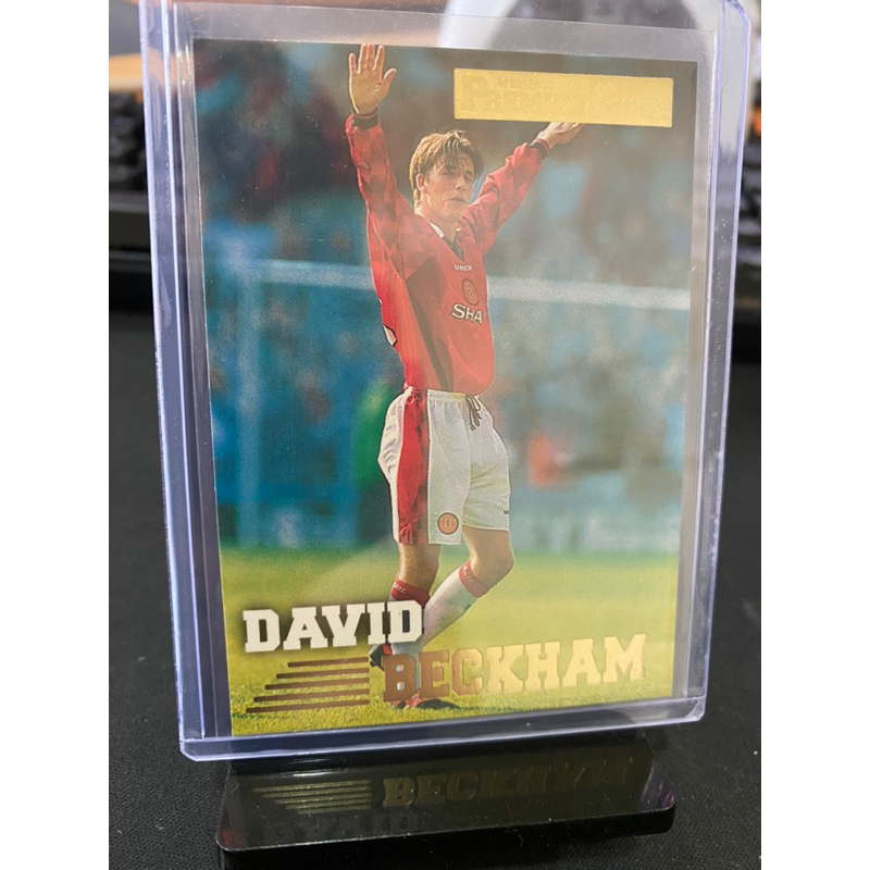 (3) Merlins Premier Gold 1996/97 - David Beckham Card