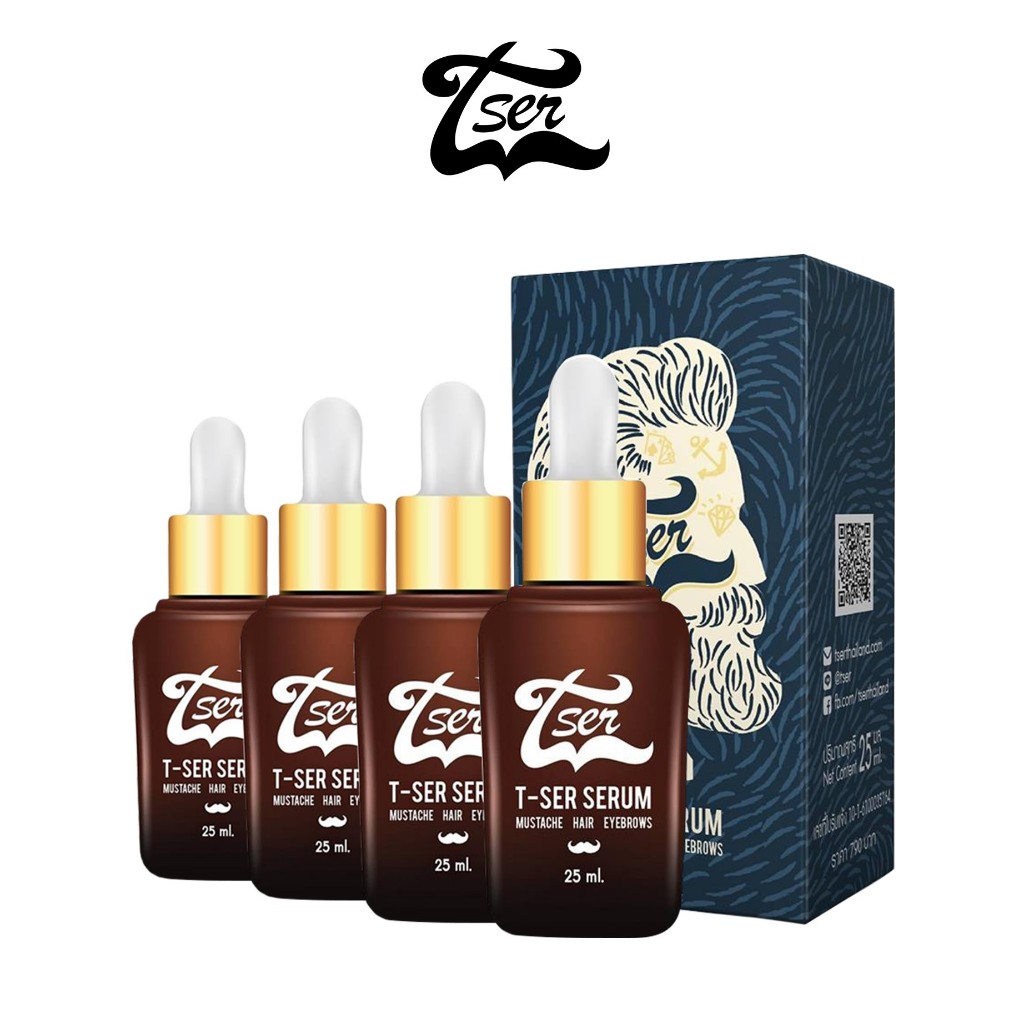 [ส่งฟรี] น้ำยาปลูกผม T-Ser บำรุงรากผม ลดผมร่วง ปลูกผม เร่งด่วน ของแท้100%(4ขวด)