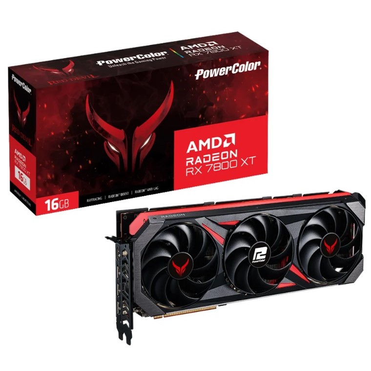 Power Color Red Devil AMD Radeon RX7800 XT 16GB GDDR6