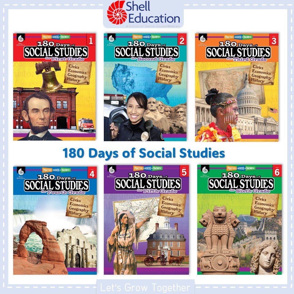 180 Days of Social Studies Worksheet with Answer Keys แบบฝึกหัด 180 วันเรียนรู้สังคมศึกษา