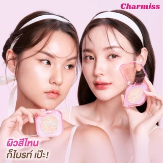 (EXP.09/26) แป้งนางฟ้าอัพผิวไบรท์ ชาร์มิส Charmiss Charming Glow Setting Powder บรรจุปริมาณ 3.8 กรัม