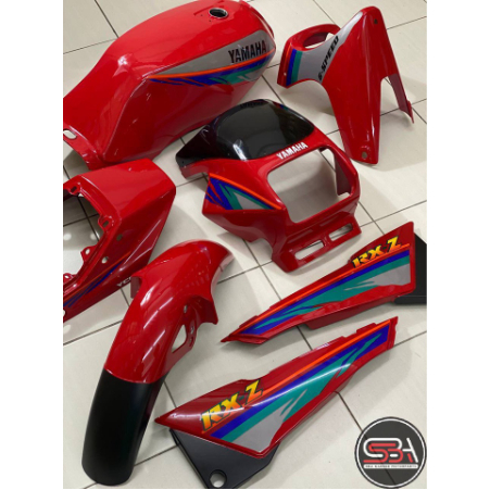 ชุดสี RXZ สีเงาตามรูป (แถมสติ๊กเกอร์,ถังน้ำมัน) RED