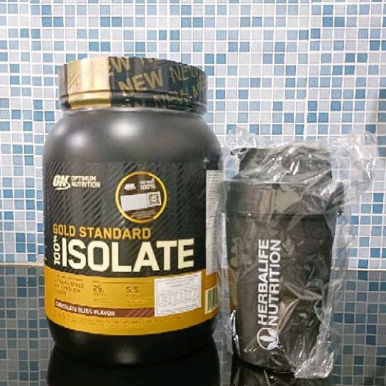 Optimum Nutrition Gold Standard Isolate100%Whey Protein 1.64lb+แก้วมีลูกกลิ้ง