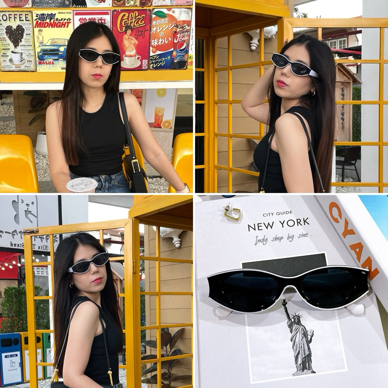 มีส่งด่วน 🇹🇭 แว่นกันแดด พิมพ์นิยม แว่นสไตล์เกาหลี (พร้อมส่งจากไทย)