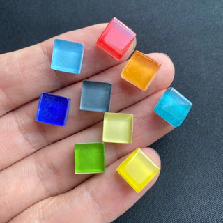 อนุภาคกระเบื้องโมเสคคริสตัลสีสันสดใส 50g Colorful crystal mosaic tile particles DIY handicraft materials