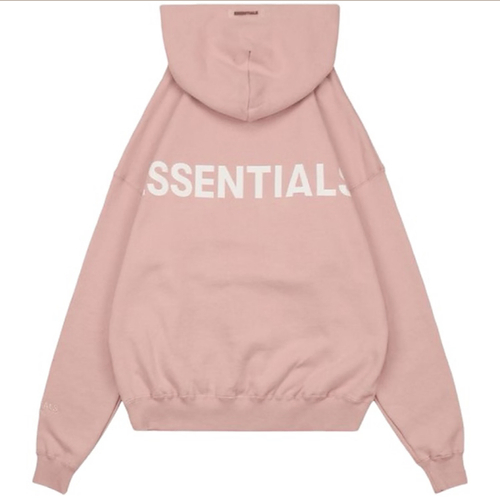 ESSENTIALS BACK LOGO 3M HOODIE (PINK)