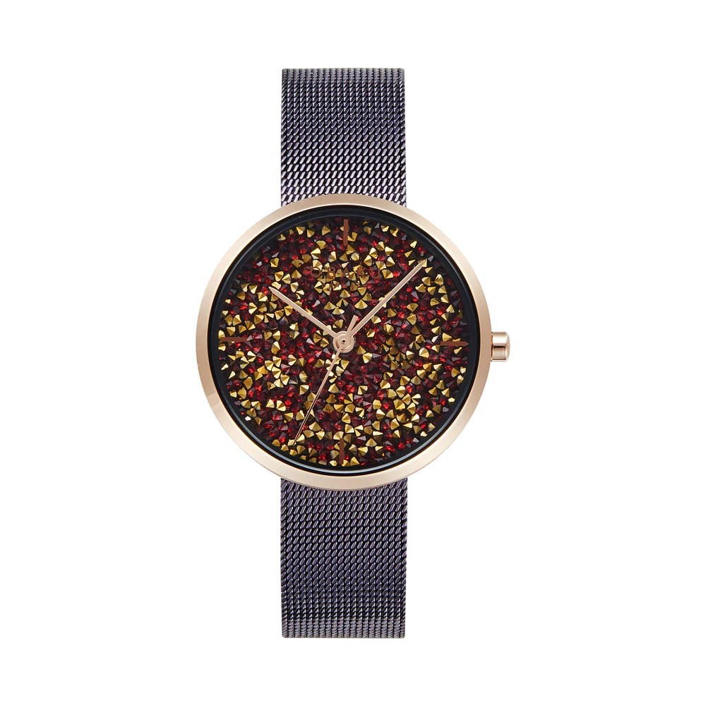 Obaku (โอบากุ) นาฬิกาผู้หญิง Glimmer ระบบควอตซ์ สายถักสเตนเลสสตีล ขนาดตัวเรือน 32 มม.