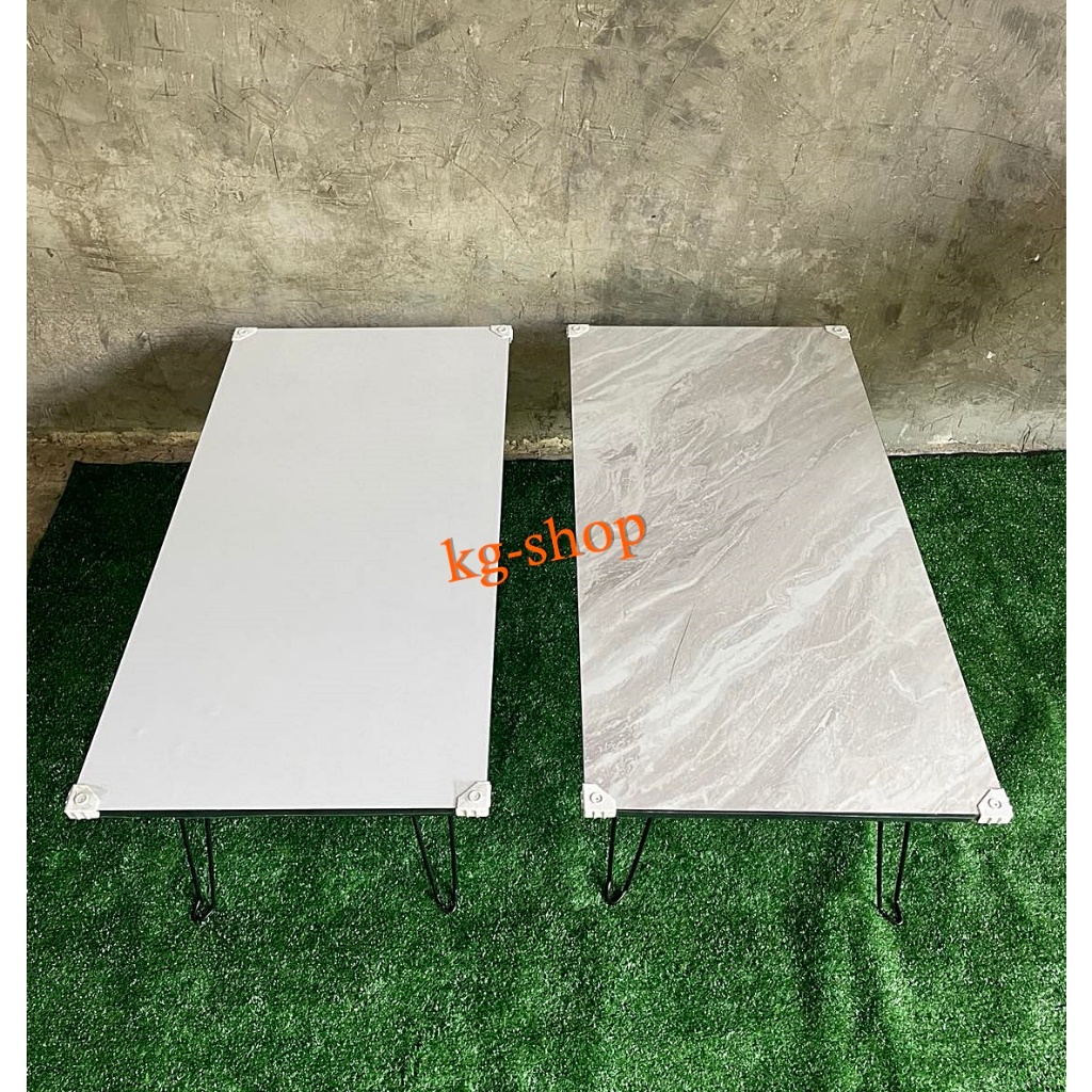 โต๊ะพับญี่ปุ่นขนาด45*90ซม. รุ่นขาหนีบพับเก็บได้