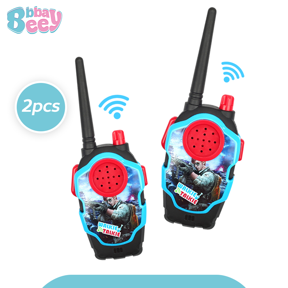 เครื่องส่งรับวิทยุ ของเล่นจำลอง สำหรับเด็ก Walkie Talkie 2pcs