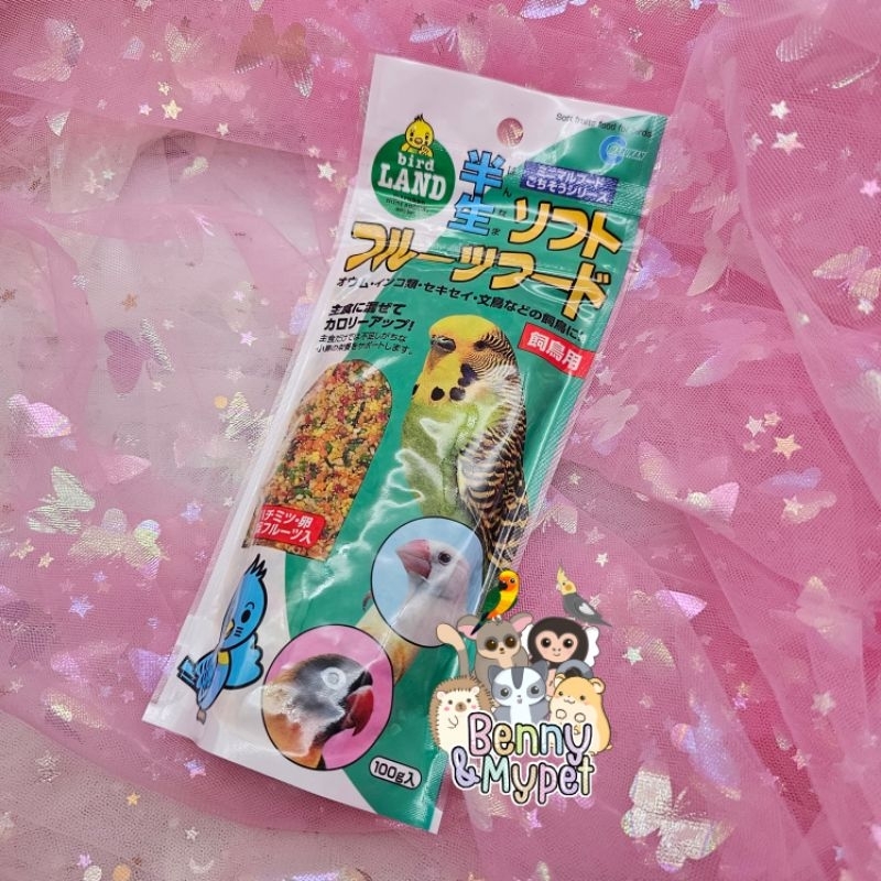 Soft Fruit Food อาหารเสริมสำหรับนกเล็ก 100g นำเข้าจากญี่ปุ่น MB-302