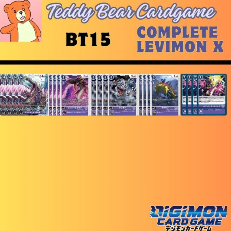 Digimon Card Game BT15: Exceed Apocalypse Complete Leviamon X