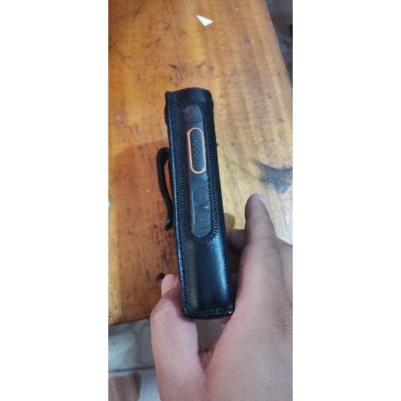 ซองหนังวิทยุรุ่น​ ip98  มีคลิปหลัง​ หนังแท้