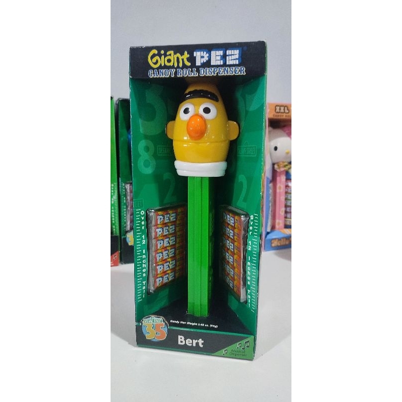 Giant PEZ candy sesame  Street ลาย Bert ตัวใหญ่ กล่อง,ลูกอมครบ