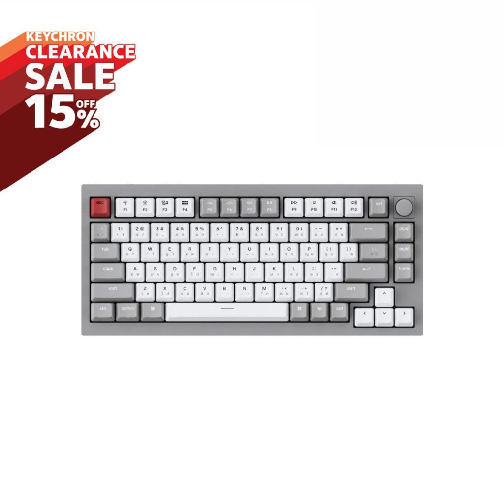 (Clearance) Keychron Q1 Knob Custom Mechanical Keyboard คัสต้อมแมคคานิคอลคีย์บอร์ด (QMK/VIA)