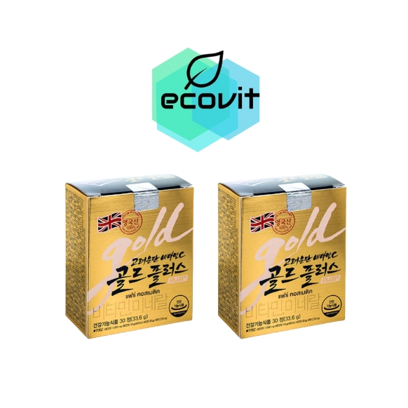 [2 กล่อง] วิตามินซีเกาหลี สูตรเข้มข้น Korea Eundan Vitamin C Gold Plus [30 เม็ด/กล่อง] อึนดัน โกลด์ วิตามินซี