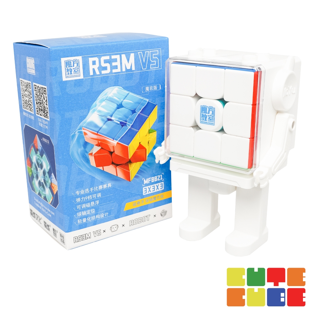 รูบิค 3x3 MoYu RS3M V5 (Standard, Spring Tension, Maglev, Ball-Core UV) (มีแม่เหล็ก) | CuteCube