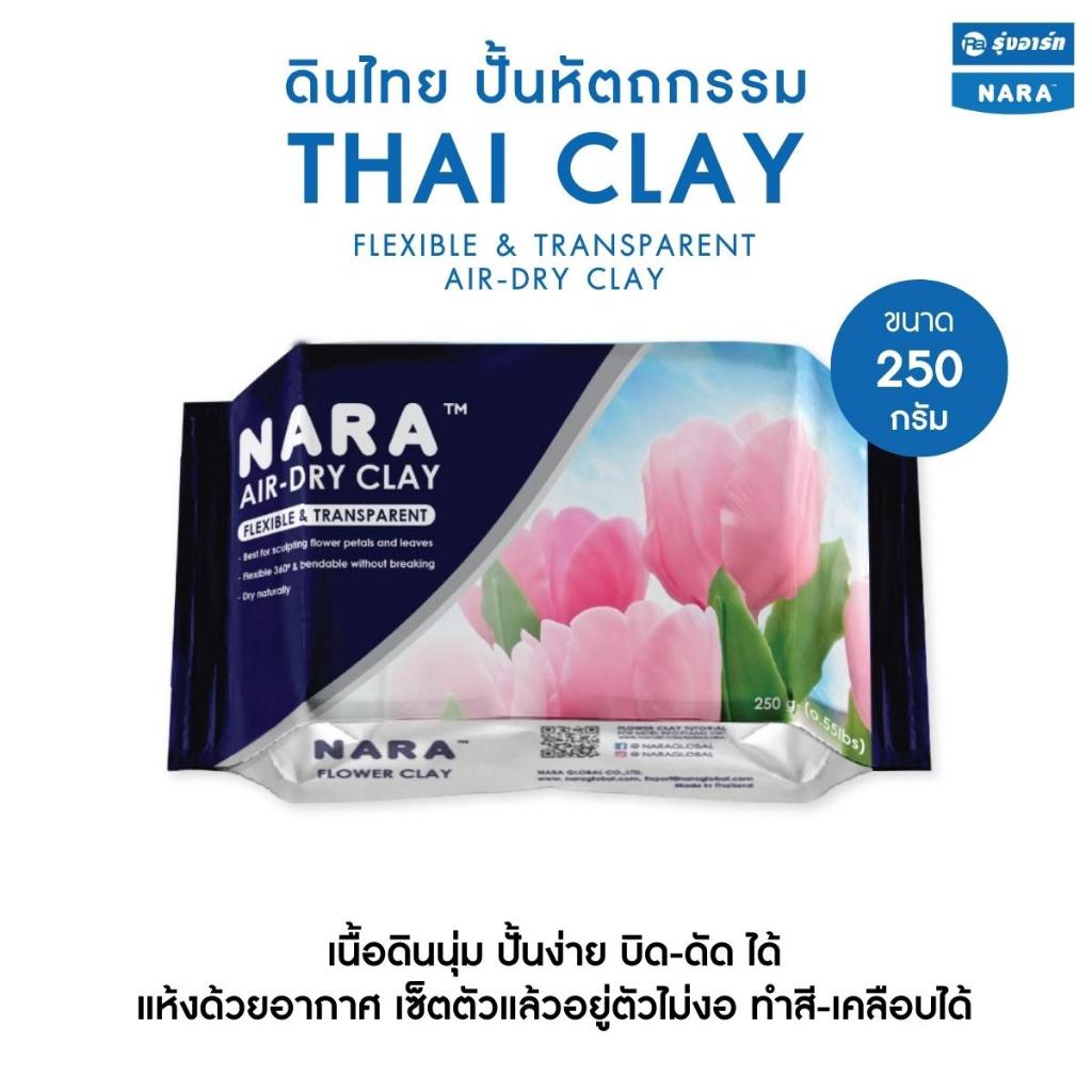 ดินไทย ดินปั้นชนิดแห้งแข็งได้เมื่อสัมผัสกับอากาศ เหมาะสำหรับปั้นดอกไม้ประดิษฐ์ โมเดลจิ๋ว ฟิกเกอร์  ตุ๊กตา และงาน D.I.Y.