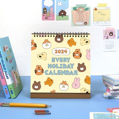 2024 Everyday Desk Calendar ปฏิทินตั้งโต๊ะรูปสัตว์กุ๊กกิ๊ก 7321design