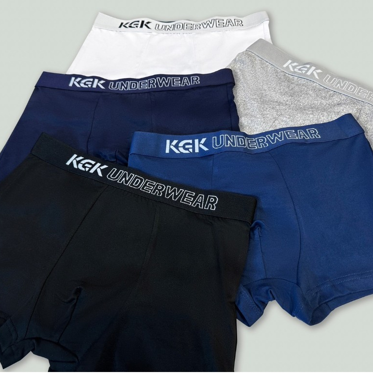KGK Underwear 1ตัว กางเกงในชายขาสั้น กางเกงในบ็อกเซอร์ งานคุณภาพยืดหยุ่น เนื้อผ้านิ่มใส่สบายไม่อึดอัด ผ้าระบายอากาศได้ดี