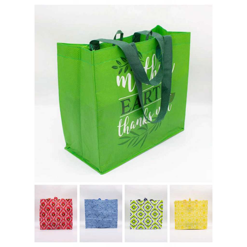 ลด 50% ใช้โค้ด INCSL77 ถุงช้อปปิ้งกระสอบใบกลาง สายผ้า