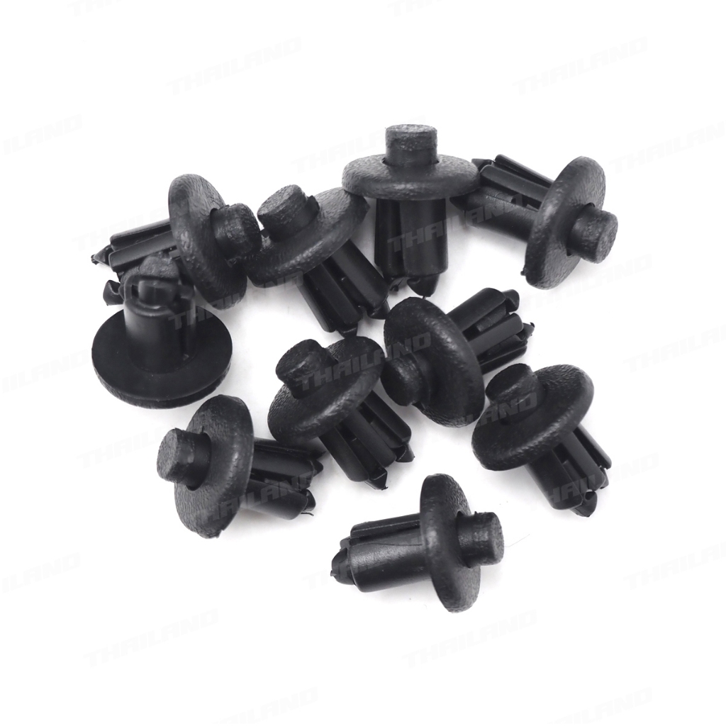 กิ๊บกันชนท้าย 10 ชิ้น สีดำ สำหรับ Toyota Corolla AE100 AE101 AE111 ปี 1992-1995