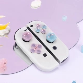 ครอบปุุ่ม ใช้งานร่วมกับ Nintendo Switch/OLED ปุ่มยาง NS-JOY-CON ซิลิโคนนิ่ม ฝาครอบปุ่มจอยสติ๊กสําหรับ