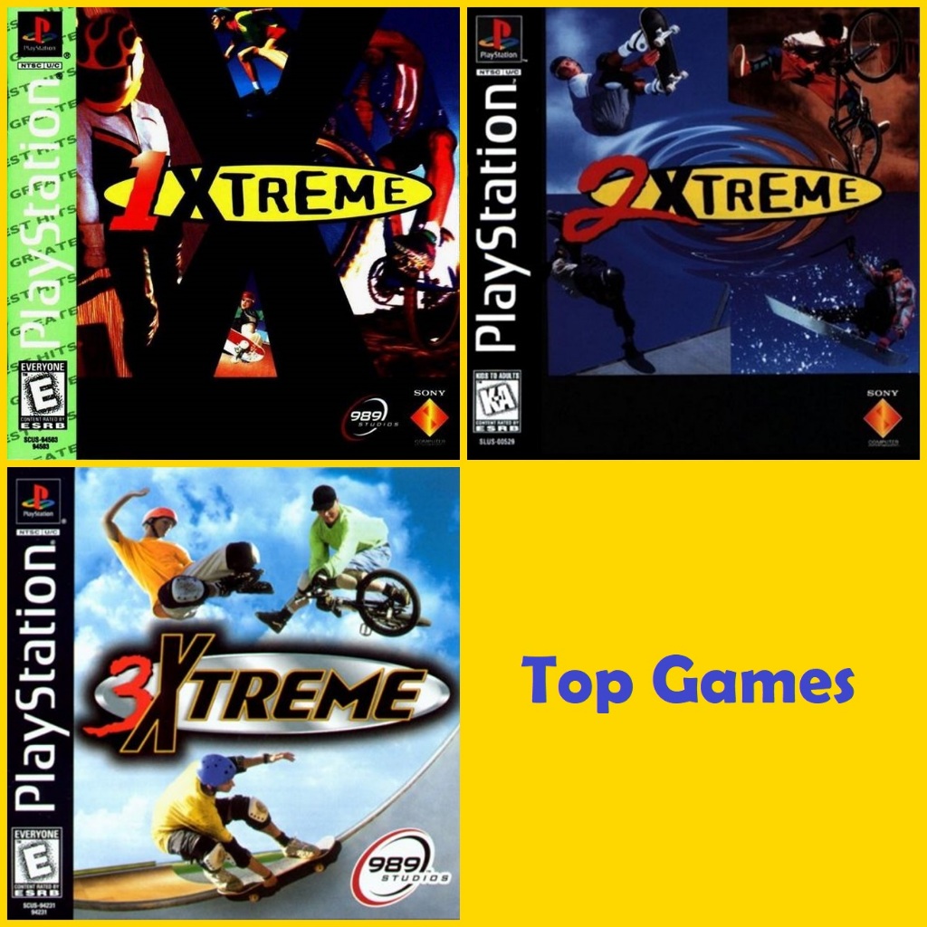 3Xtreme 1-2-3  (USA) แผ่นเกม PS1  (เล่นบน PS2 ได้)