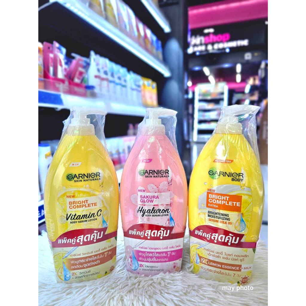 โลชั่นการ์นิเย่ ยูวี บอดี้ GARNIER UV BODY  มี 3 สูตร  ขนาด 400 ml  [ แพคคู่ ]